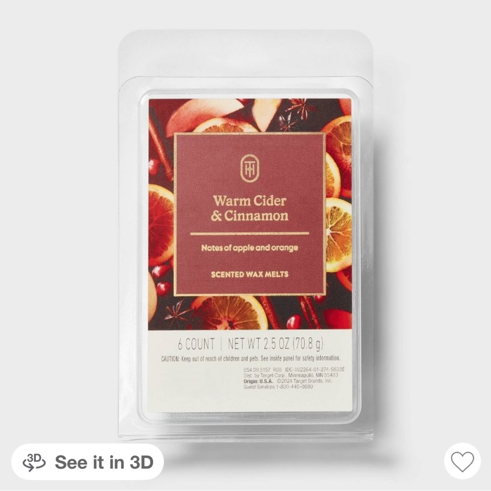 Warm Cider & Cinnamon Wax Melts NWT